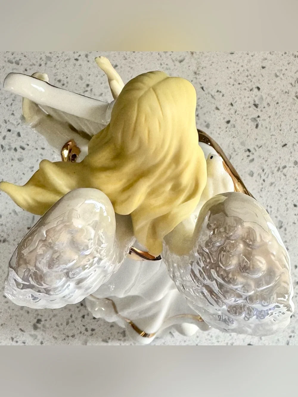 Sankyo Angel Harp Music Box Figurine Fur Elise Working Collectible